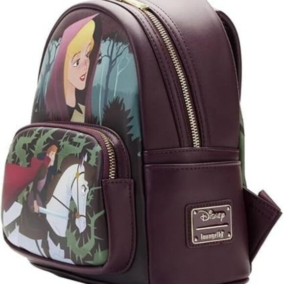 Loungefly Disney Sleeping Beauty Aurora Scene Mini Backpack NWT - Picture 2 of 5